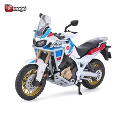 Bburago 1:18 Honda Africa Twin Adventure authorized simulation alloy motorcycle model toy car gift collection