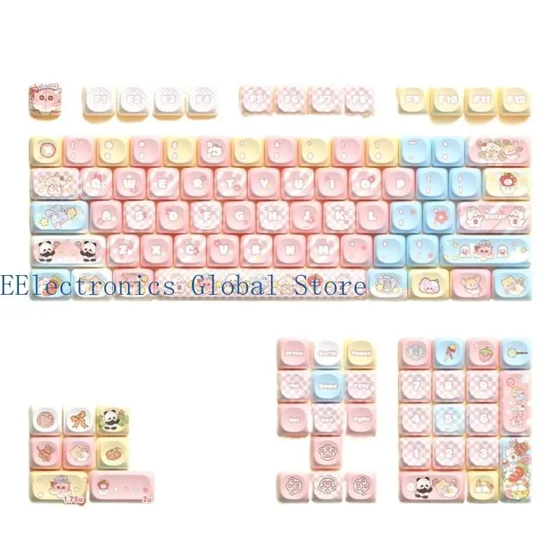 462b 112Keys KeyCap personalizzabile set MCA Altezza per tastiere meccaniche KeyCap