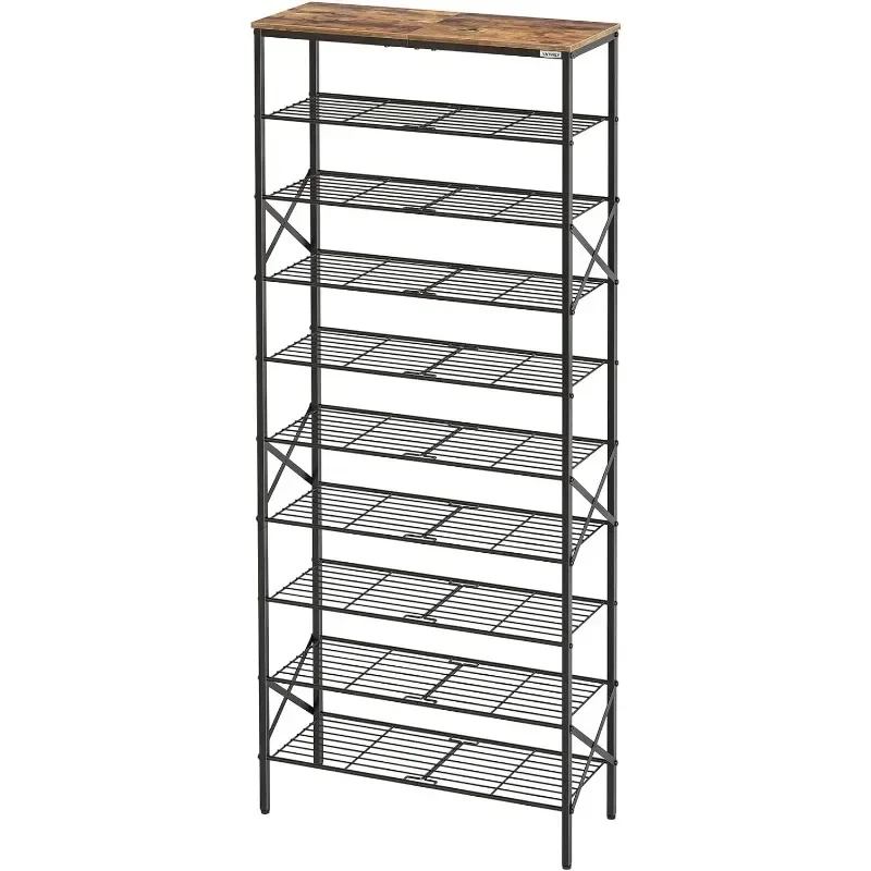 

10 Tier Shoe Rack, Shoe Storage Organizer, Large Capacity Shoe Shelf Holds 40 Pairs of Shoes, Durable and Stable