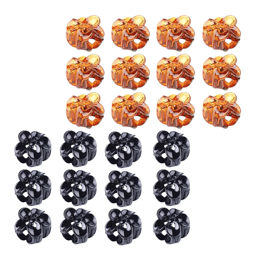 

24 Pcs Plum Hair Clip Lovely Claw Hairpin Cripper Mini Flower Shape Hairpins Woman