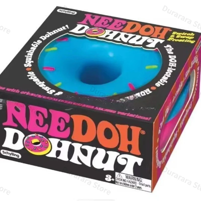 NeeDoh Dippin Dazzler Egg Donut prank stress relief toy soft glue vinyl squeeze toy Slow Rebound Pinch Ornament Relaxation view 4