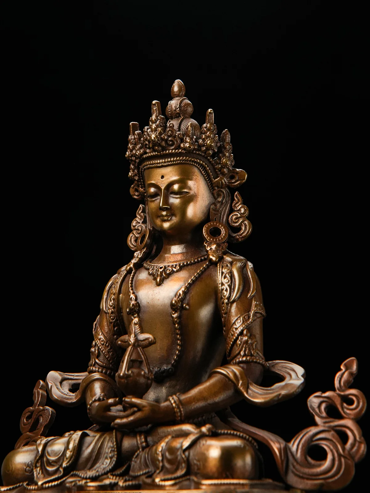 Buddha statue series Copper fine workmanship Longevity Buddha Amitabha Amitayus Tathagata