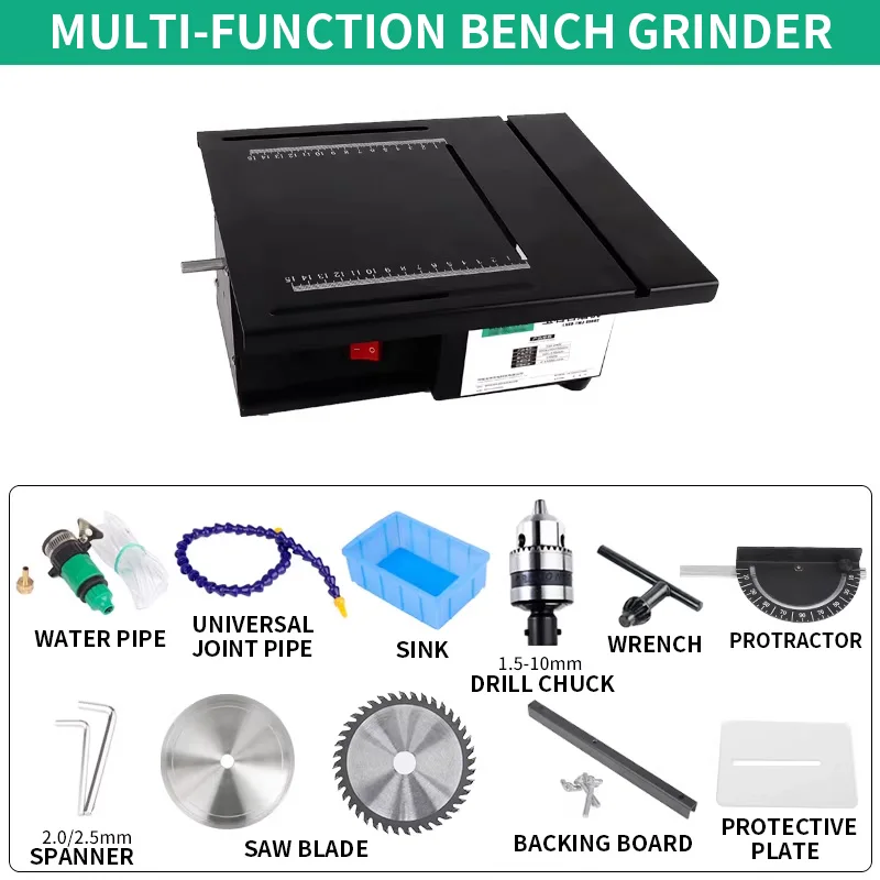 

Portable Bench Grinder Gemstone Faceting, Cutting, Engraving, and Polishing Machine Jewelry and Rock Polishing & Grinding Tool 0