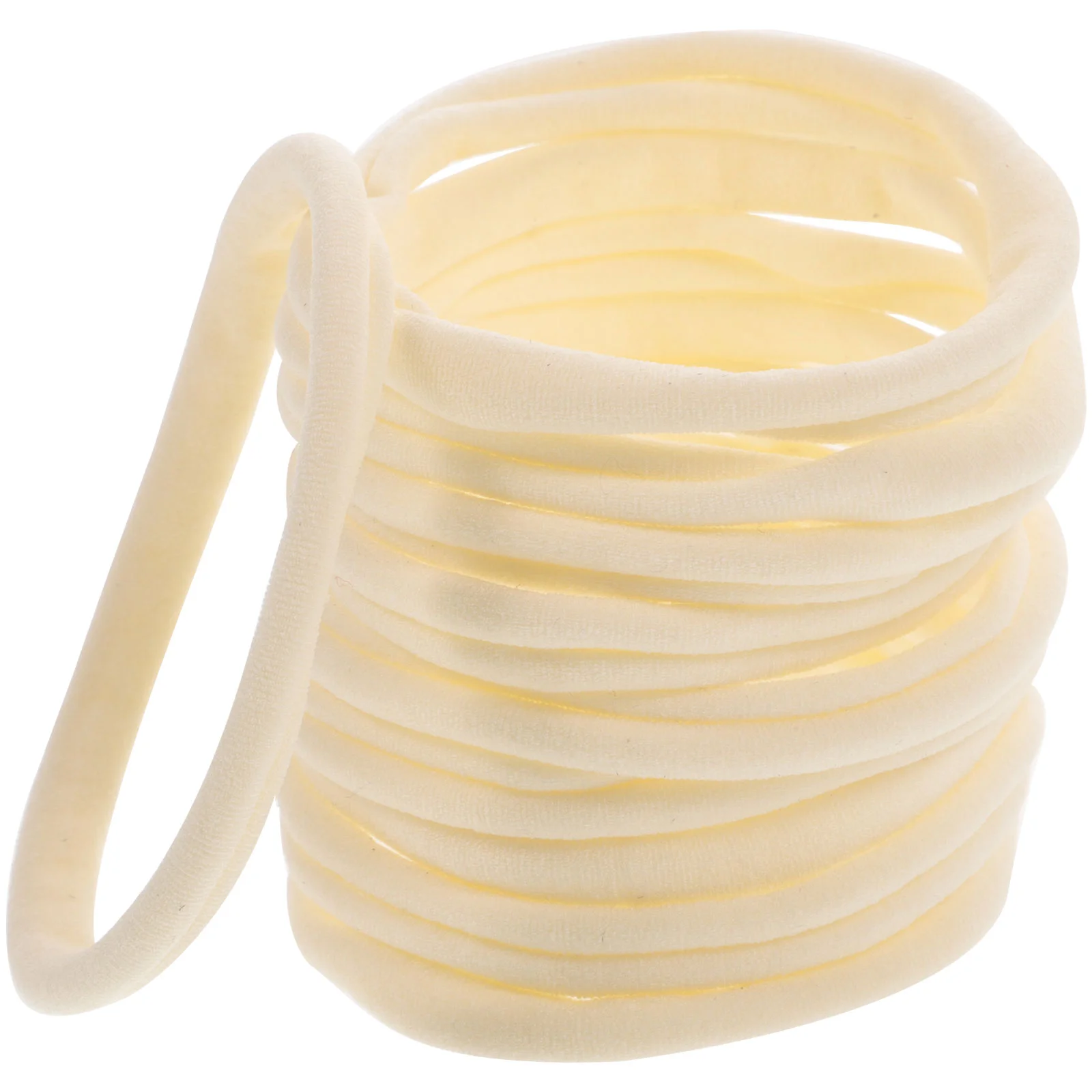 10pcs Seamless Hair Ties Elastic Hair Ring Rope Hair Bands Ponytail Holders Hair Accessory for Baby Kids (Random Color)