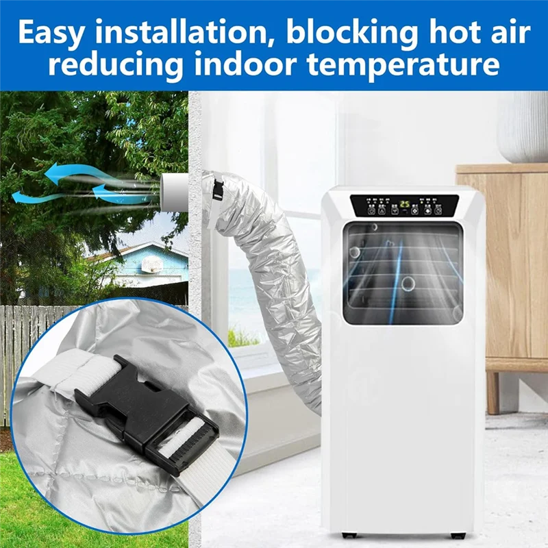 

A70P Изолированная крышка шланга переменного тока Рулон для квилтинга шланга кондиционера, рукав для шлангов кондиционера с 2 ремнями с пряжкой