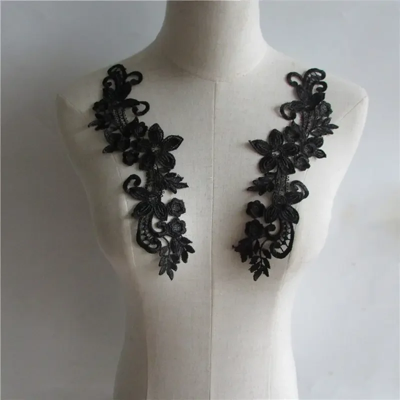 High Quality ABS Pearl Lace Collar Embroidery Sewing Applique DIY Hollow Lace Neckline Decorative Clothing Accessories