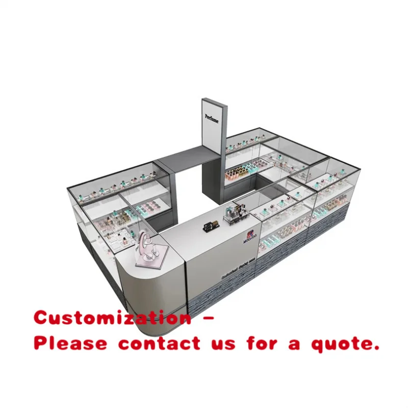 

Элитный индивидуальный выставочный киоск для парфюмерии с LED-подсветкой для торговых центров