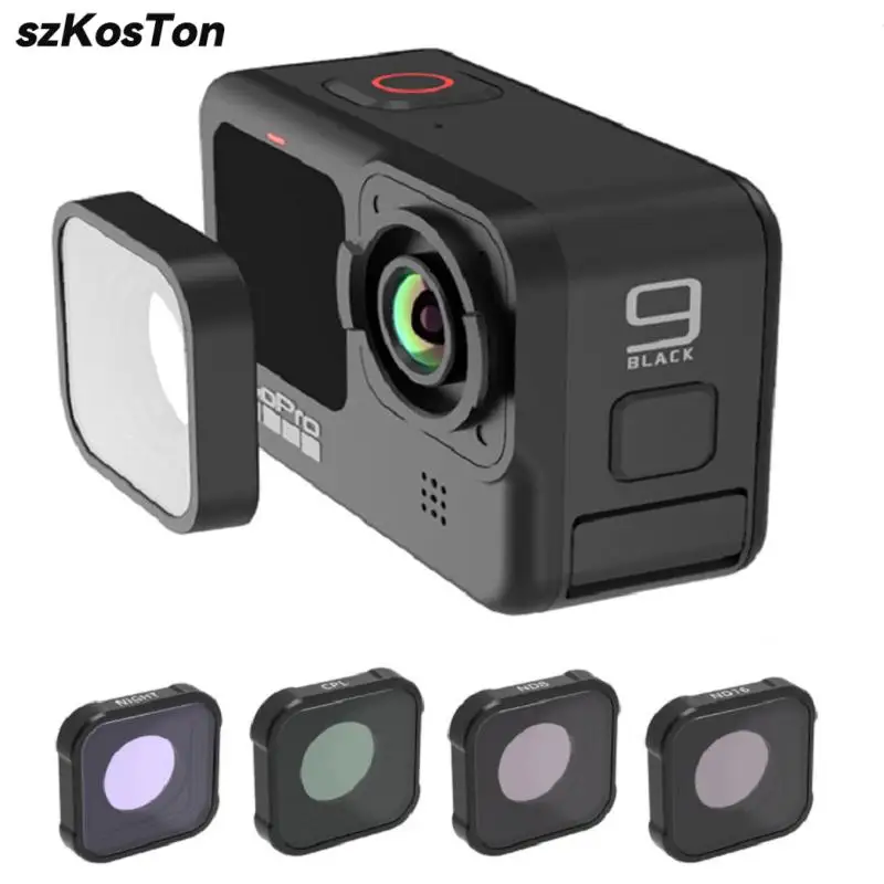 

For Gopro Hero 12 11 10 9 Black Camera Filter Lens UV CPL ND4 ND8 ND16 ND32 Diving Red Pink Light Pollution Filter Accessories