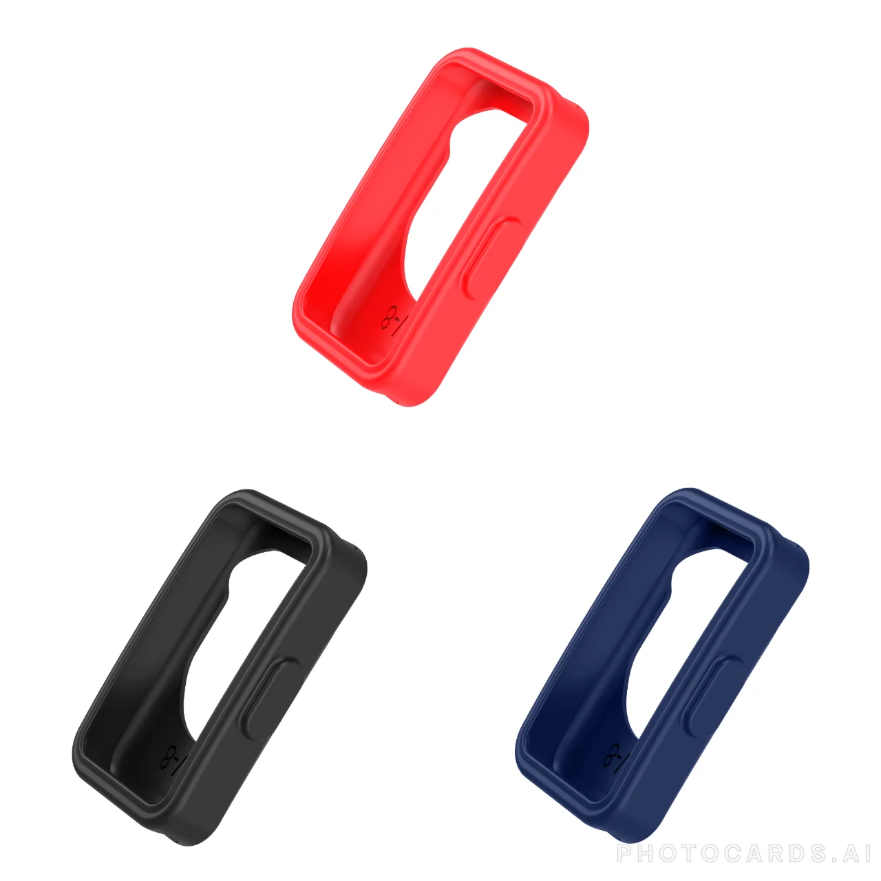 

3 Pieces Silicone Protective Case for Huawei Band 7 8 9 10 Dial Sport Smart Watch Protector Shell Sweatproof Watch Accessories