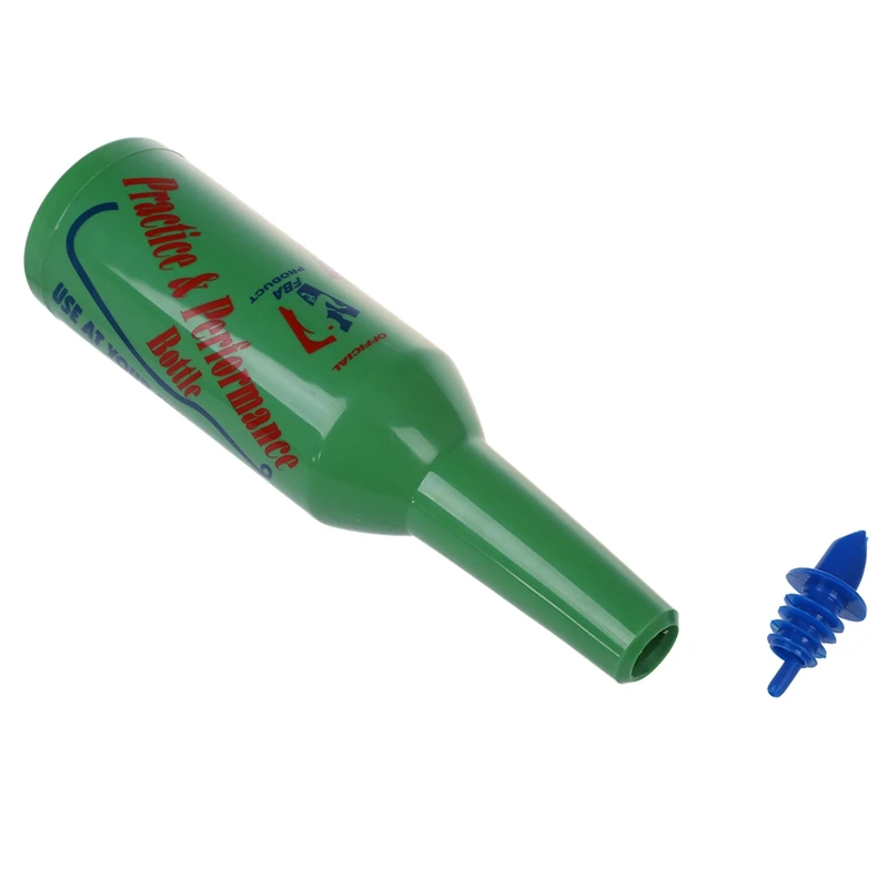 Promotion! 2 Pcs Flair Bartender Bartending Practice Bar Pub Bottle Wine Cocktail Shaker - Green & Blue