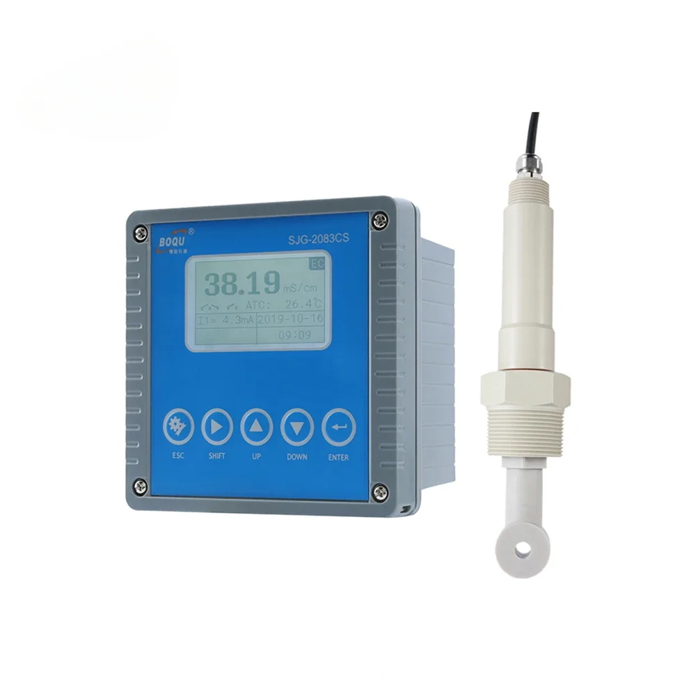 BOQU DDG-GY Inductive Conductivity Sensor NaCl HCl NHO3 NaOH H2SO4 KOH measurement EC probe sensor