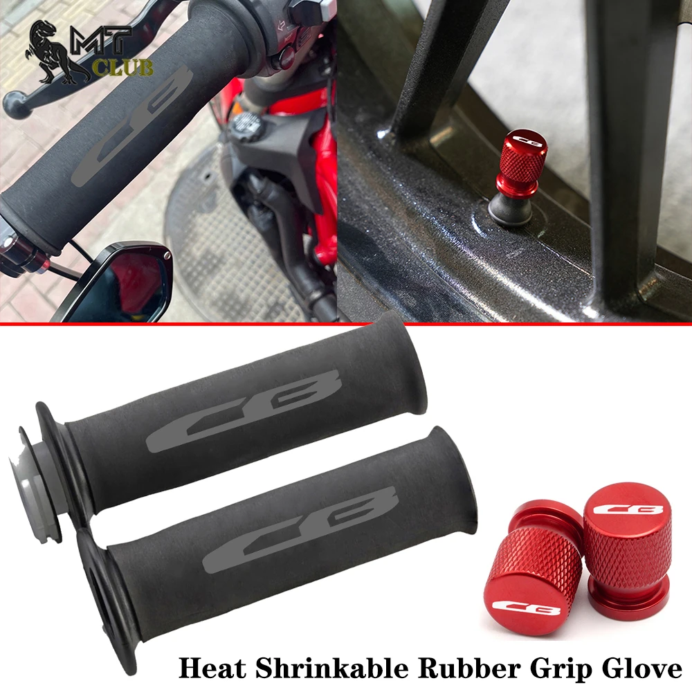 For Honda CB650R CB1000R CB650F CB500X/F CB400F/X CB 125 400 650 1000 1300 R F Motorcycle Grip Cover Non-slip Rubber Grip Valve