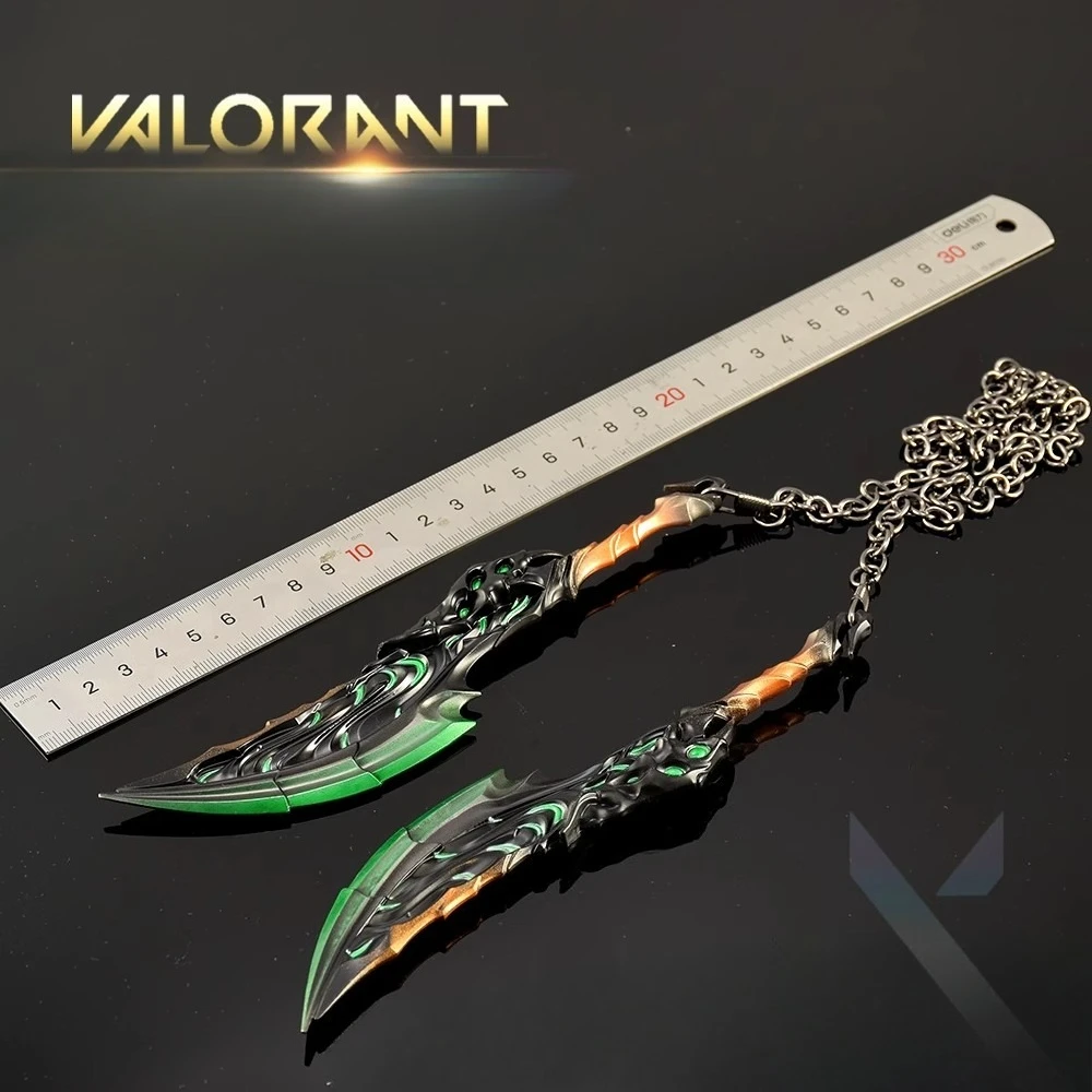19 ซม.Valorant อาวุธ Chaosfire ใบมีดเกมโลหะระยะประชิดเทรนเนอร์อาวุธรุ่นเครื่องประดับหัตถกรรมของขวัญของเล่นคอลเลกชัน