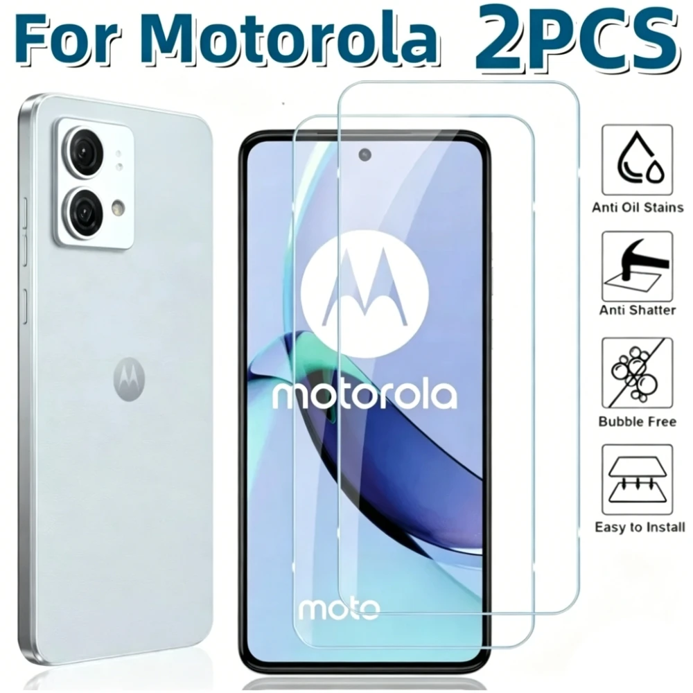 2 Stück HD Gehärtetes Glas Displayschutzfolien für Motorola Edge 60 Fusion 40 50 Pro 30 Ultra Film