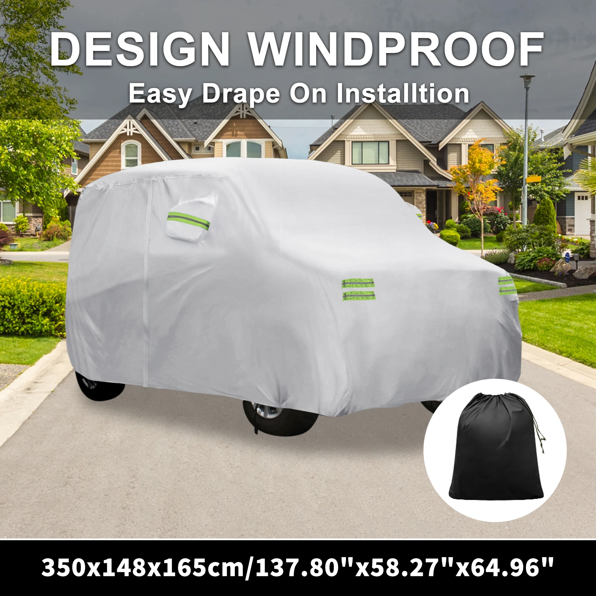 

Motoforti Waterproof 210D-PU Oxford Car Cover for Mini Cooper 2 Door 2002-2021 Black