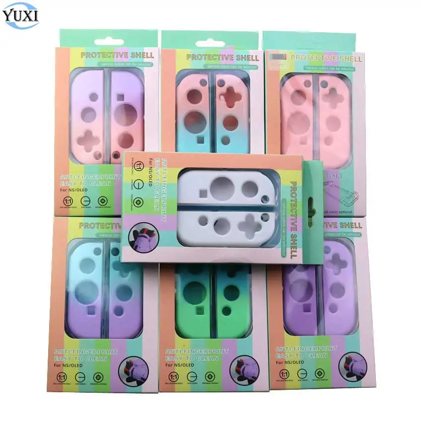 

YuXi NS OLED Protective Case Hard Case Shell for Nintend Switch Console Joy Con Back Cover With Protective Film