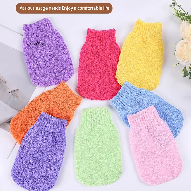 1 قطعة قفازات حمام التقشير-مرطب سبا الجلد الغسيل الظهر فرك دش غسل القماش تدليك الجسم الإسفنج للعناية بالبشرة #3