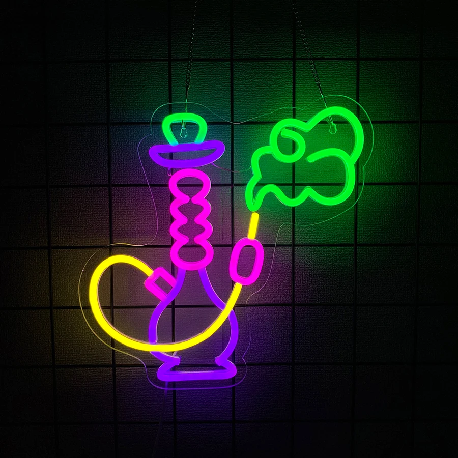 Smoking Neon Sign For Wall Decor,Light Up Sign For Smoke Shop,Smoking Lounge,Man Cave,Vape Store,Gift For Dad,Recreation Room view 6