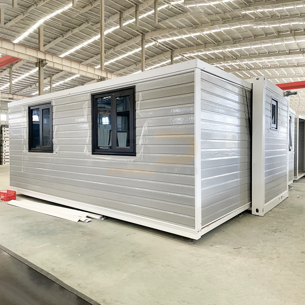Steel Structure 20ft Expandable Container House Modular Prefabricated Tiny Home for Vacation Cabin and Granny Flat
