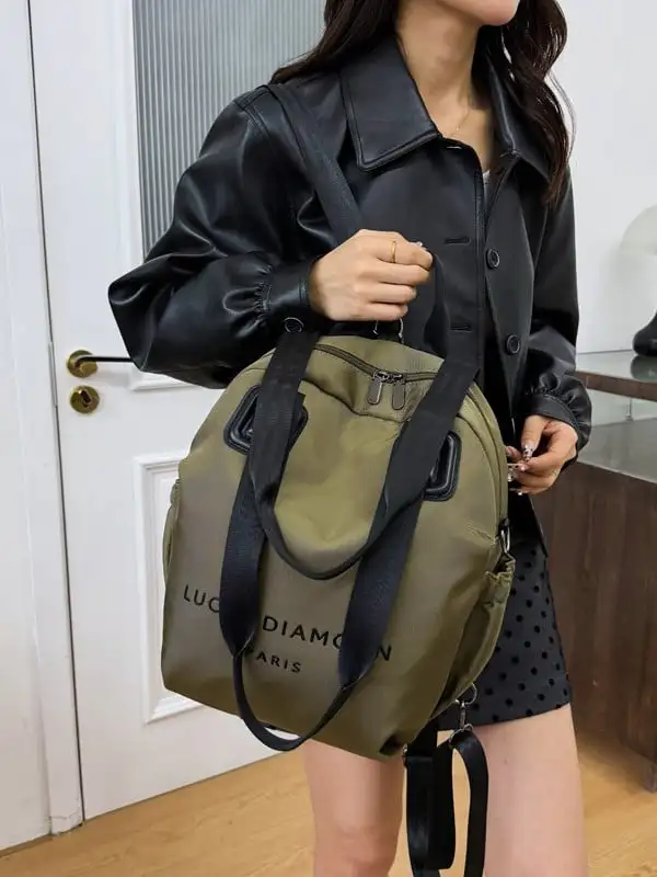 2025 Nuevo estilo Mochila multifuncional Elegante y minimalista Versátil Bolso convertible 3 en 1 Bolsos cruzados de gran capacidad