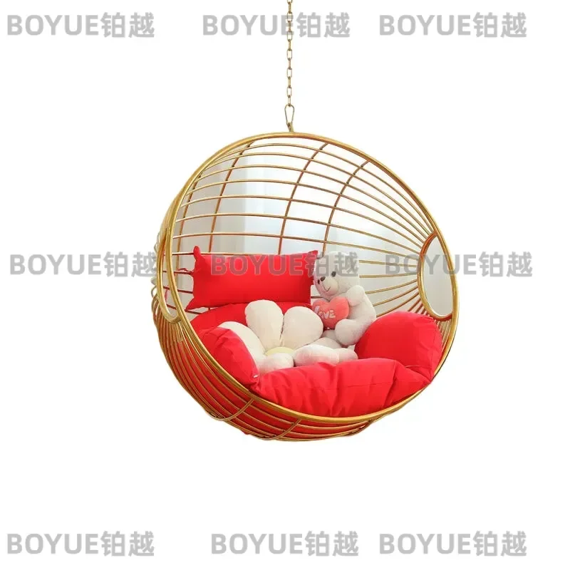 Cozy Hanging Basket Chair for Indoor Outdoor Use Swing Cradle Seat for Balcony Patio Bedroom Relaxing Hammock Style Furniture