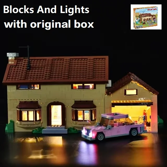 With Original Box Simpsons Supermarket And House Model Building Blocks Bricks 16004 16005 71016 71006 Birthday Christmas Gift