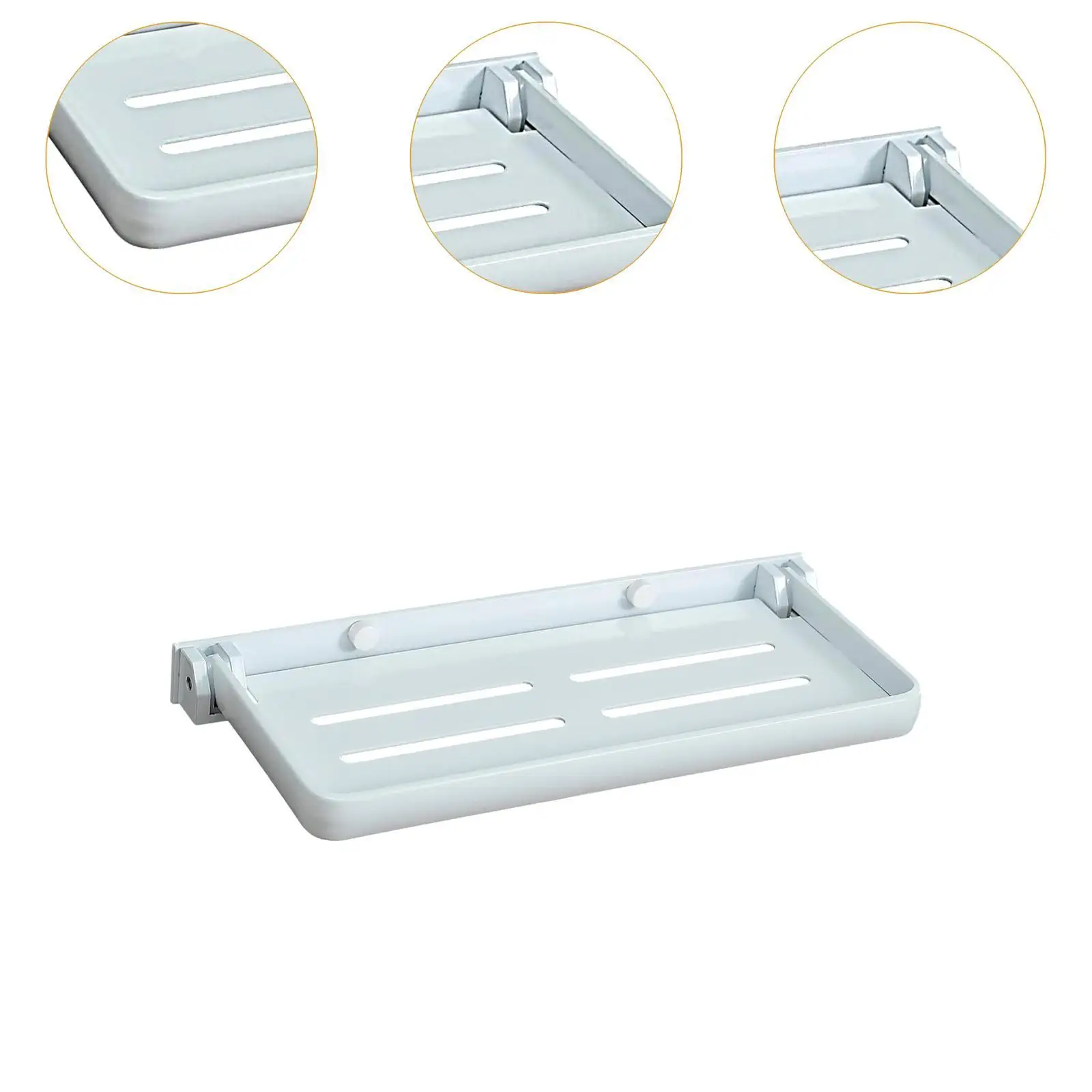 Bathroom Wall Organizer Shelf Cosmetic Organizer Tray for Dorms Cabinet Door Storage Rack Bath Float Shelf Waterproof