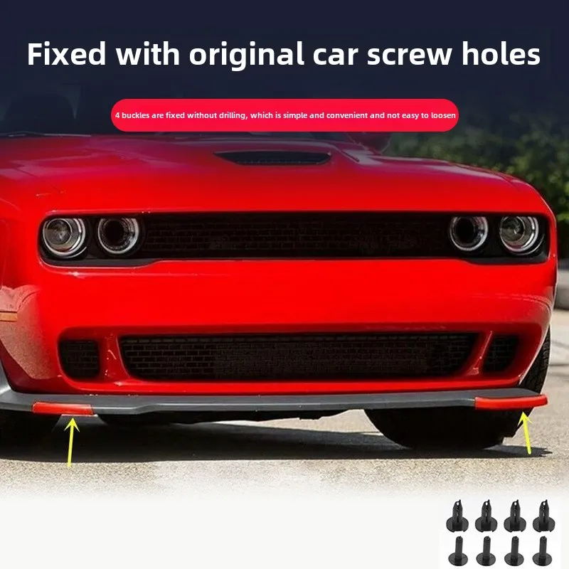 Suitable for 15-21 Dodge Challenger HellCat front bumper front shovel surround protective trim car accessories