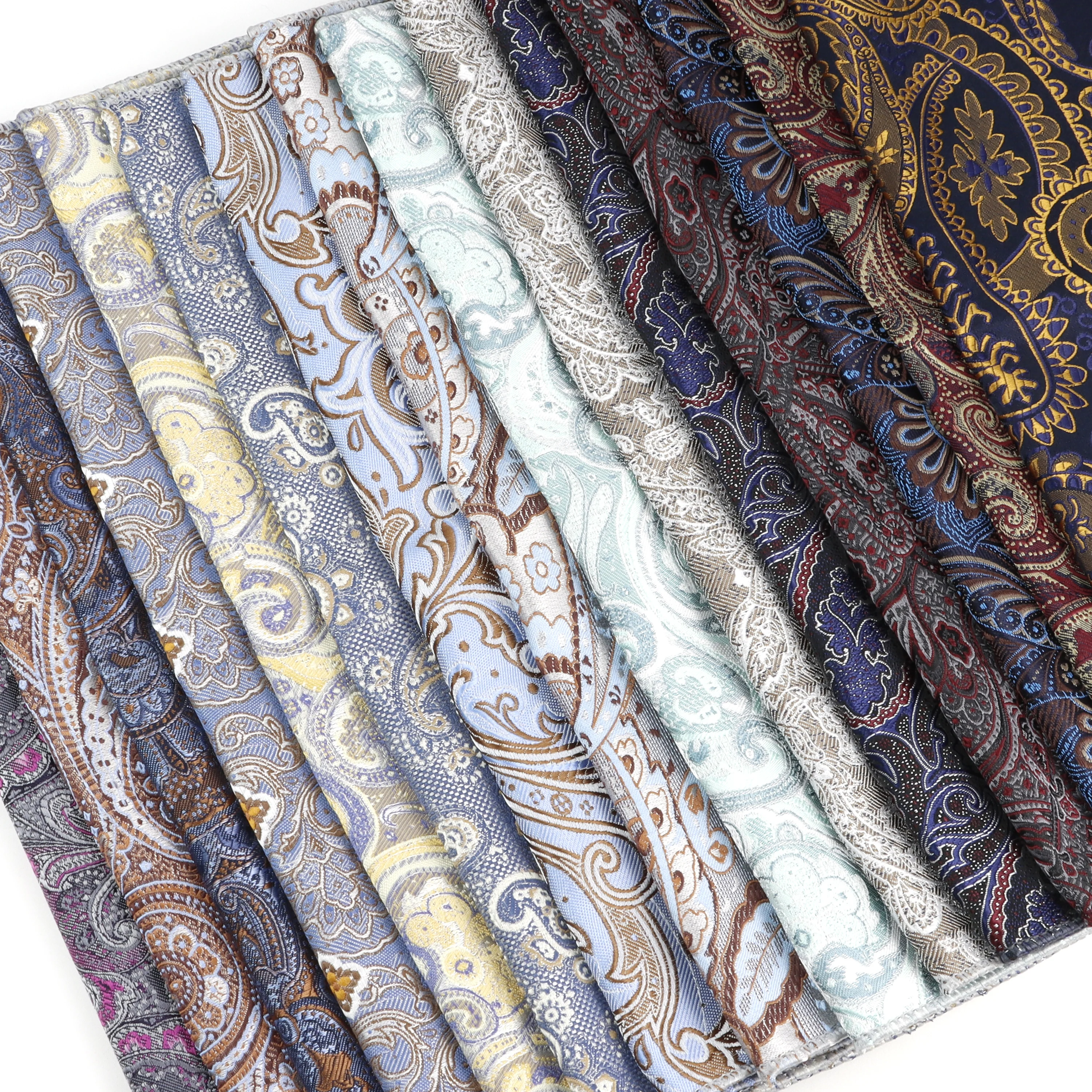 Pañuelo cuadrado de bolsillo de Cachemira Jacquard de alta calidad, rojo, azul, gris, 23cm, traje de fiesta de negocios para boda, Blazer, regalos