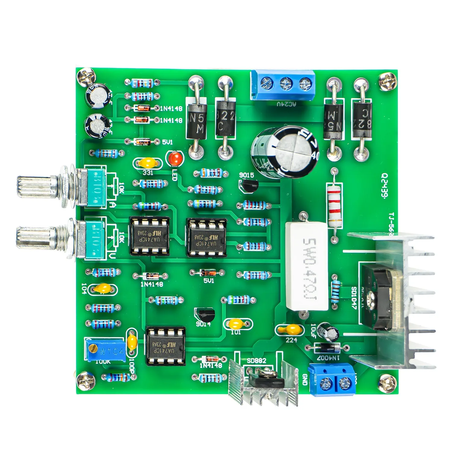 Regulated Power Supply Assembly Parts 0-30V Limiting Protection Voltage Regulator DIY Kits for Lab School