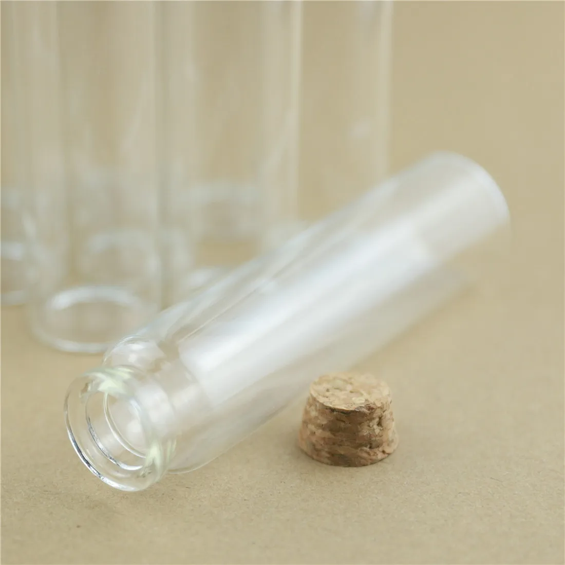 12/18 pcs/lot Glass test tube 30*120mm 60ml Glass Bottle Cork Flat bottomed Jars Mini DIY Wishing Bottles Decorative