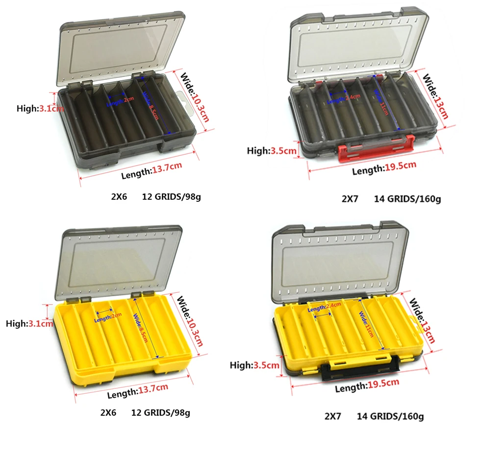 Boîtes de rangement en plastique pour appâts de pêche, plateaux pour hameçons, outils pour pêcher la carpe