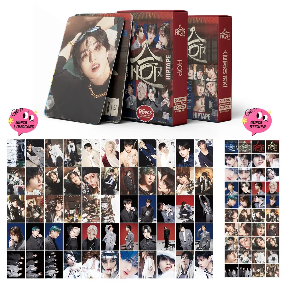 55+40Pcs/Set KPOP straykids New Album Photocards collection Lomo Cards High Quality Print Photo cards fan gift