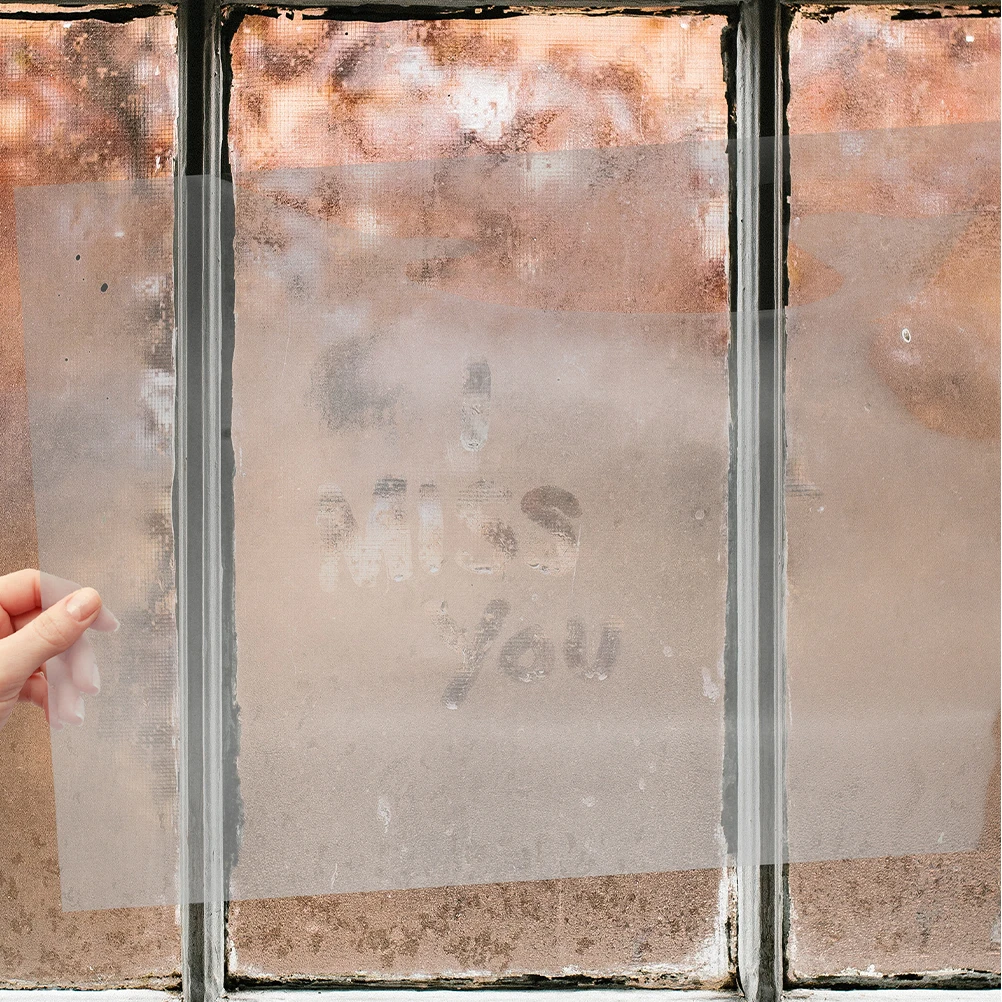 

Explosion-proof 4mil Thick 40x100cm Glass Shower Room Clear Window Security Film Shatterproof Door Film Glass