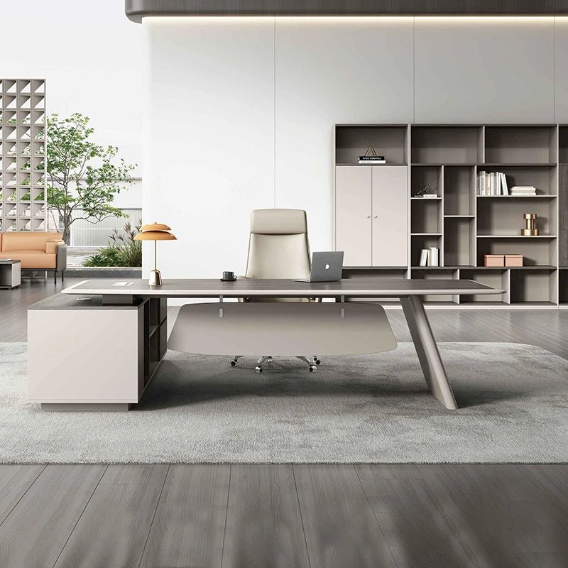 

New Arrival Luxury Executive Desk for CEO Managers Modern Office Furniture Presidential Office Executive Table Made Panel Wood