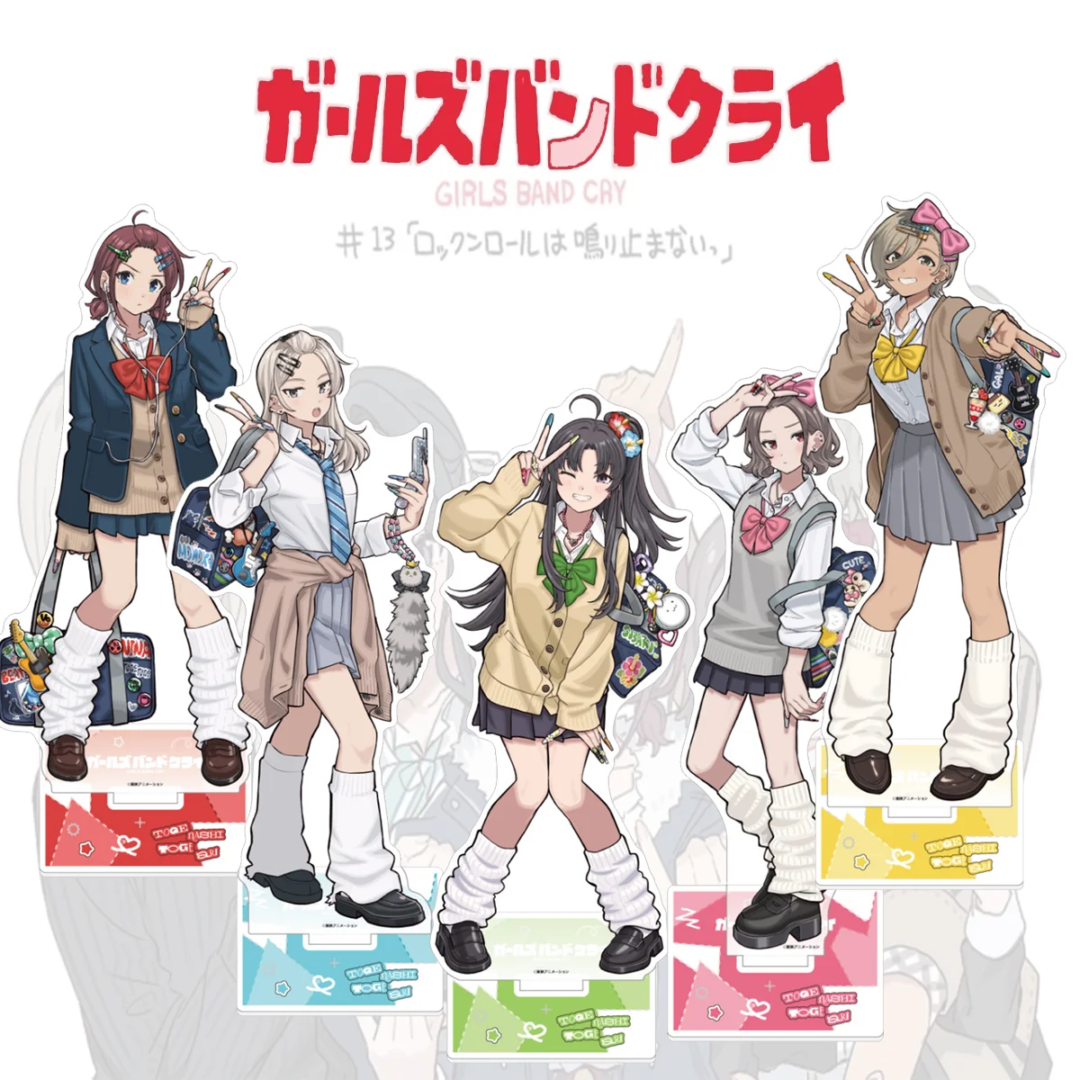 Anime Girls Band Cry 15cm Acrylic Stand, Subaru Awa Band