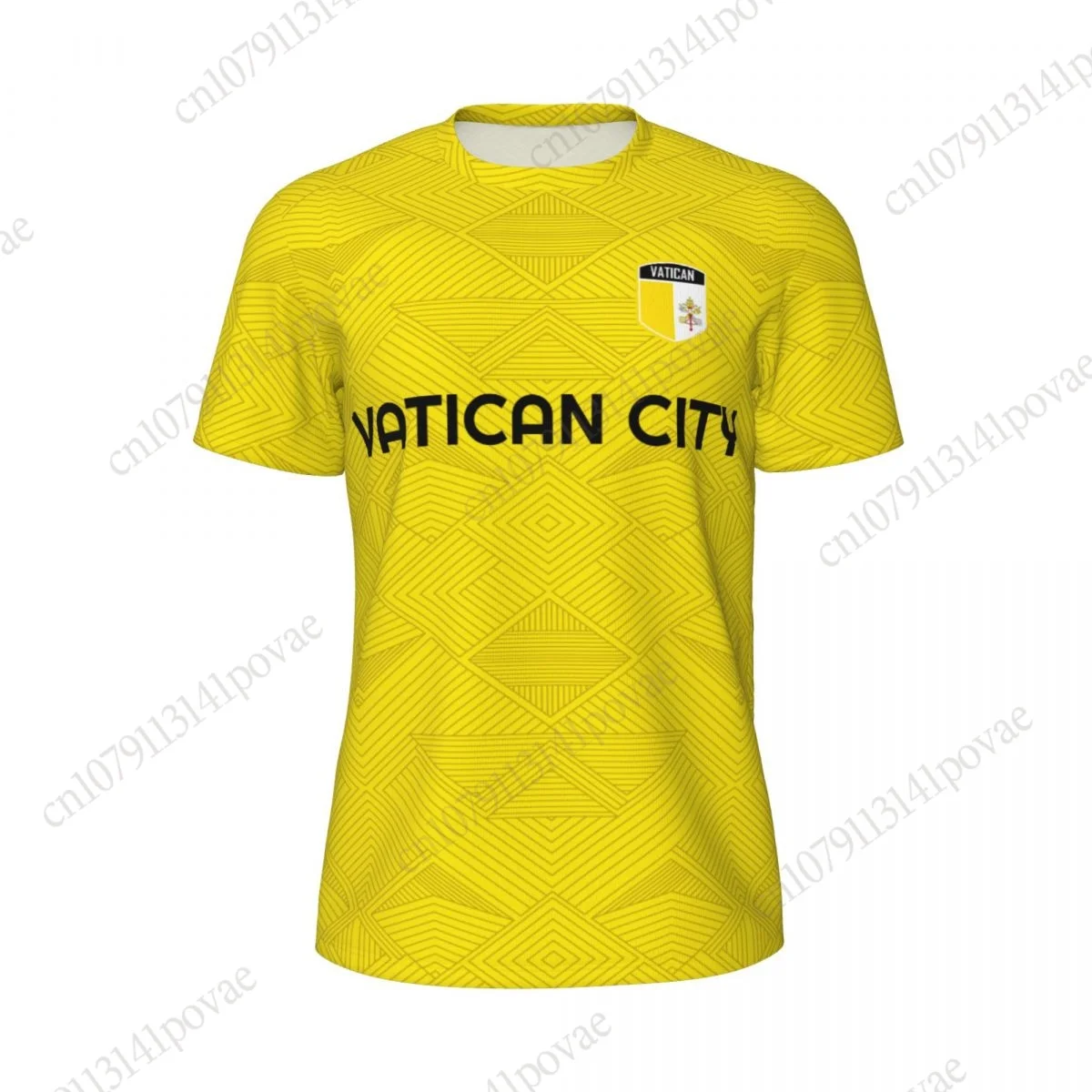 VATICAN CITY Flag T-shirts Men Women Mesh Clothing Sports Breathable For Running Bike Tennis Fitness