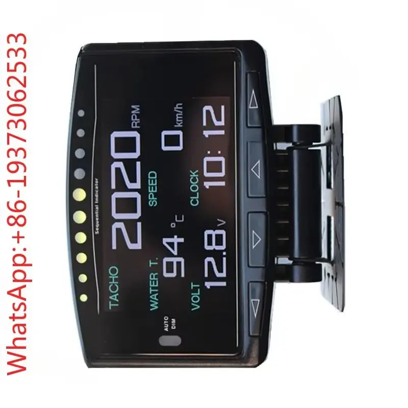 Car Multi-function Instrument X1 Screen Driving Computer Water Temperature, Speed, Fuel Consumption and Fuel Temperature Meter