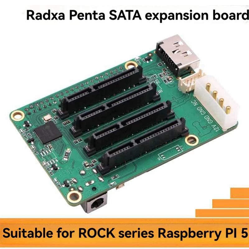

For Radxa HAT Expansion Board for 5 with Multi-Drive Storage Capability High-Speed Data Transfer-ABVP