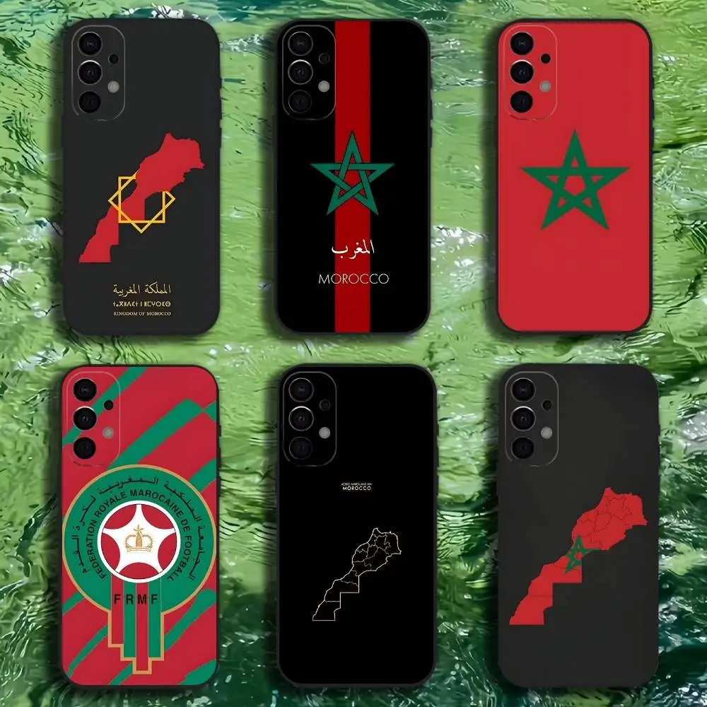 

Morocco Flag Phone Case For Samsung S25,S24,S21,S22,S23,S30,Ultra,S20,Plus,Fe,Lite,Note,10,9,5G Black Cover