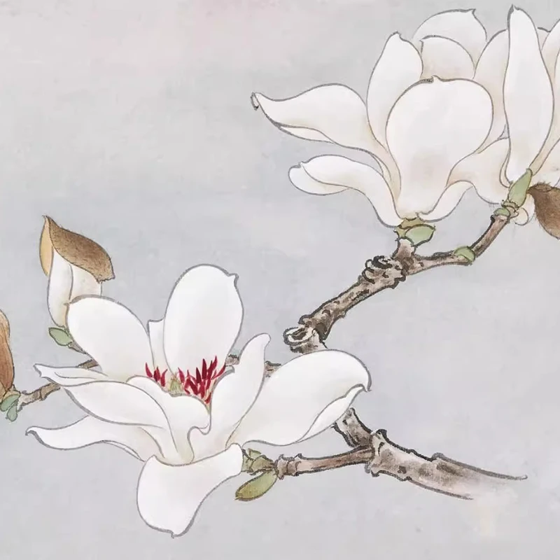 100 Flowers Chinese Gongbi Painting Tutorial Book | Traditional Art Techniques | Step-by-Step Drawing Guide