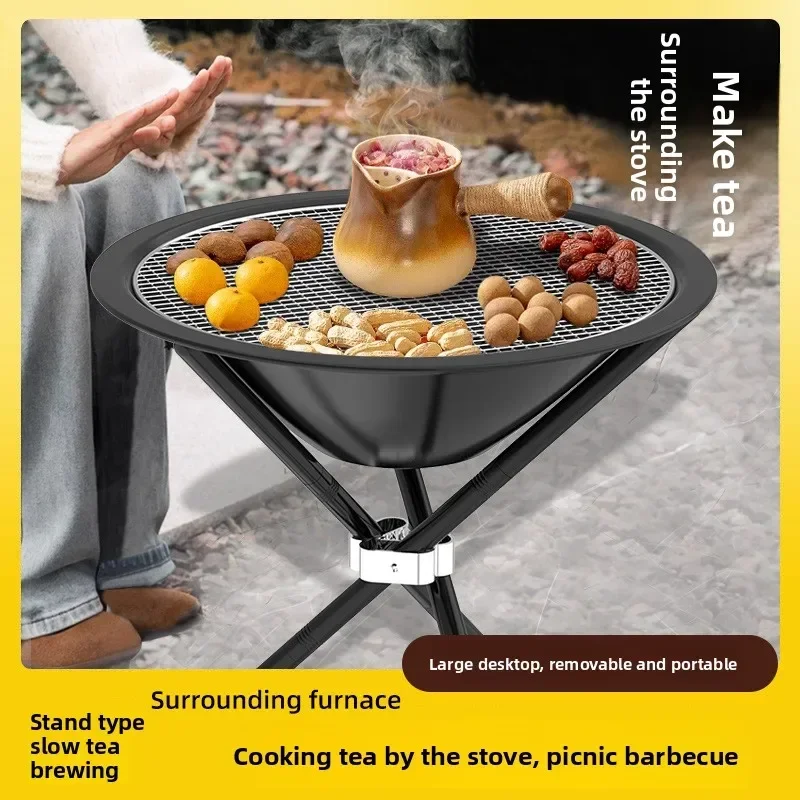 Exquisite Multi-functional Grill Brazier Outdoor Grill Portable Folding Grill Portable Grill