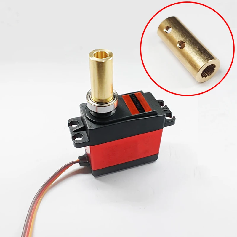 1PCS Adapter Column 5/6mm Diameter Straight Hole M3 Thread Interface for 25T RC Airplane Servo Shaft Coupler Extension Coupling