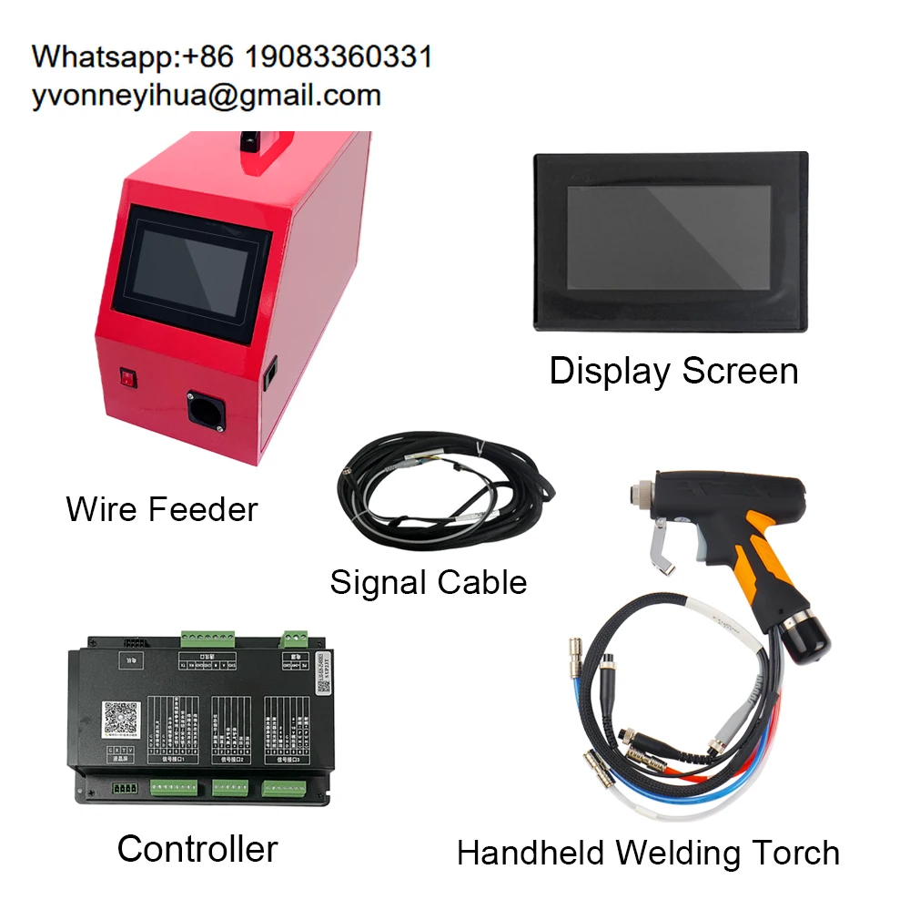 

CQWY SUP21T SUP23T Handheld Laser Welding Gun With Controller Display Screen Signal Cable Wire Feeder Laser Welding Parts