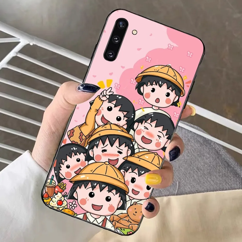 Catoon Chibi Maruko Chan Phone Case For Samsung Note 8 9 10 20 pro plus lite M 10 11 20 30 21 31 51 A 21 22 42 02 03