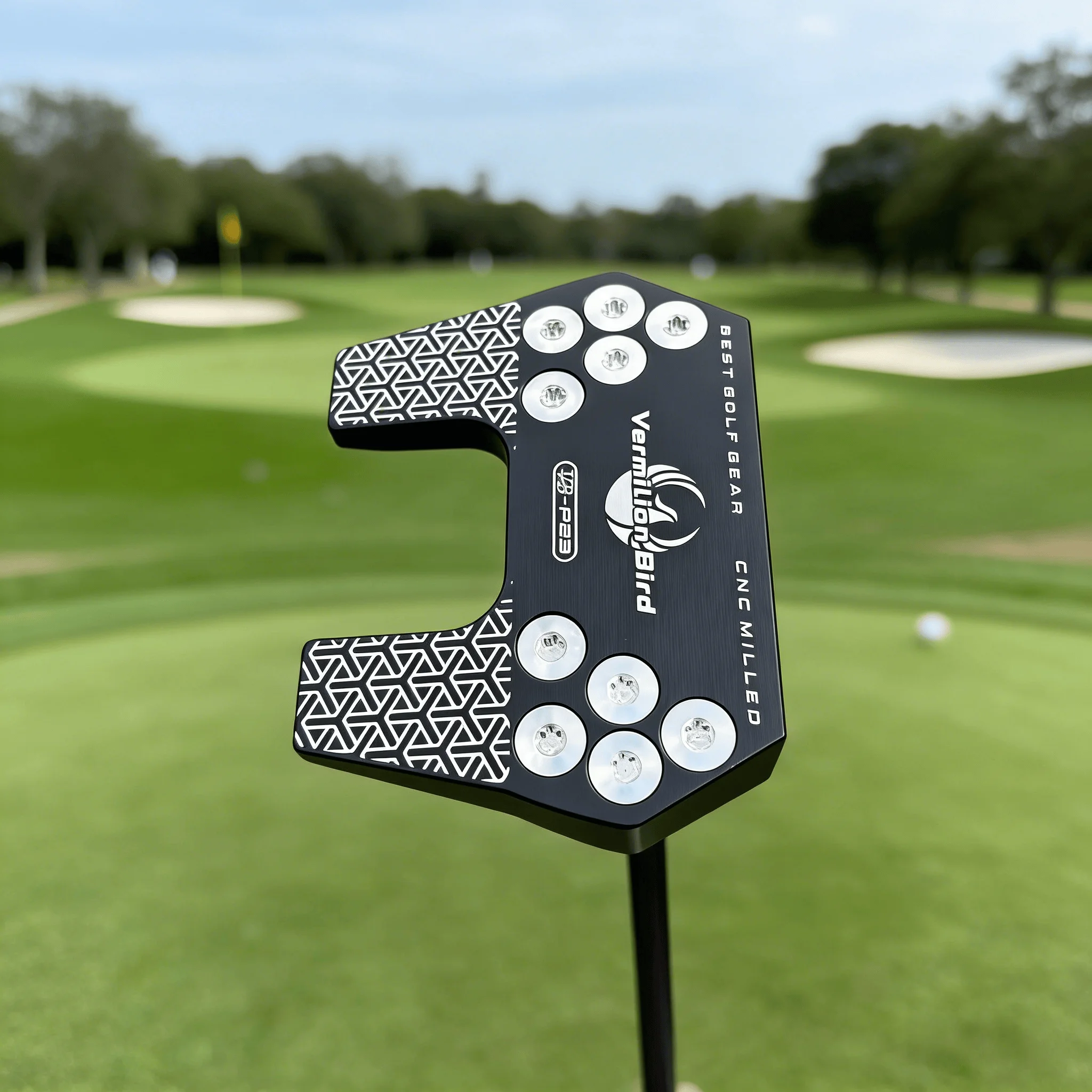 VB P23 Golf Putter Blade Style Golf Club CNC Milled Pattern Golf Putter Club Steel Shaft Non‑slip Rubber Grip for Men Golf