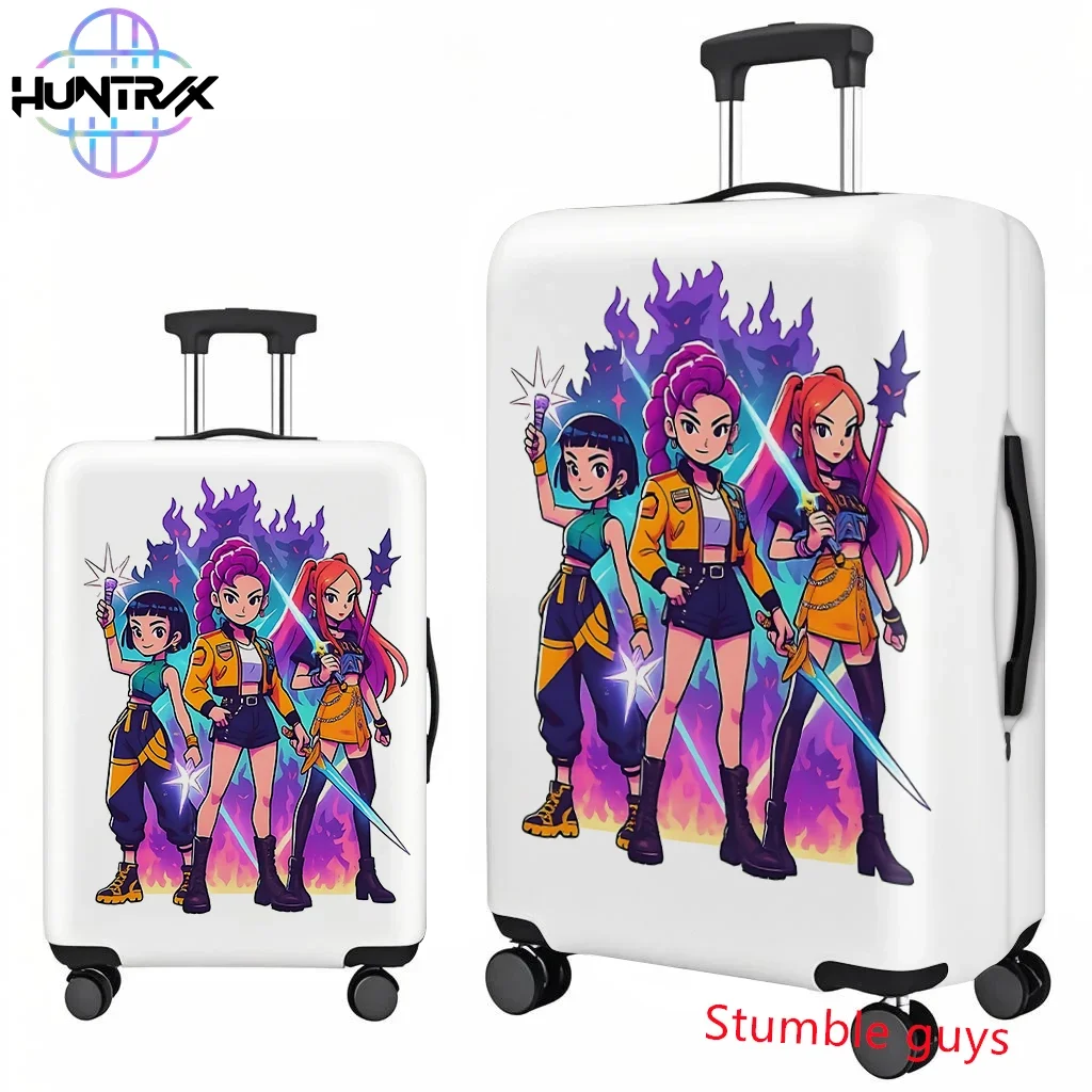 غطاء الأمتعة Demon Hunters Anime Kpop يناسب حقائب السفر الناعمة مقاس 18-32 بوصة
