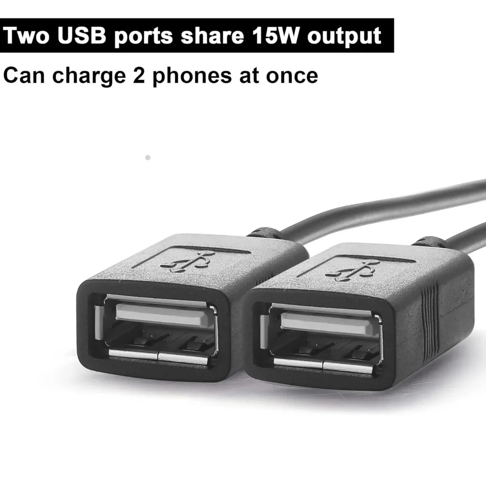 12V 24V to 5V DC DC Converter Step Down Module USB Female dual USB Type C open Wire Connector Power Adapter CE ROHS Certificated