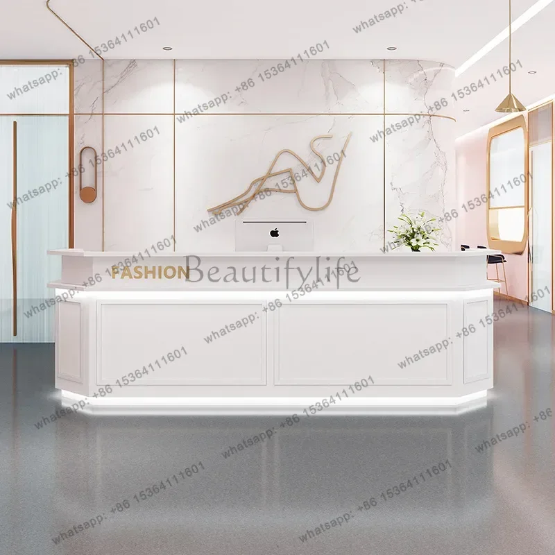Best Sellers Modern Company Reception Desks Fashionable Creative Irregular-shaped Reception Desks Office Furniture Reception Et