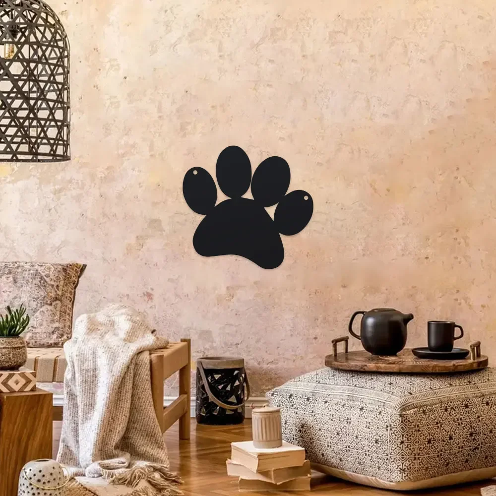 1pc striking tribute for your garden or home to honor a beloved furry friend.A classic black paw print,  A simple,